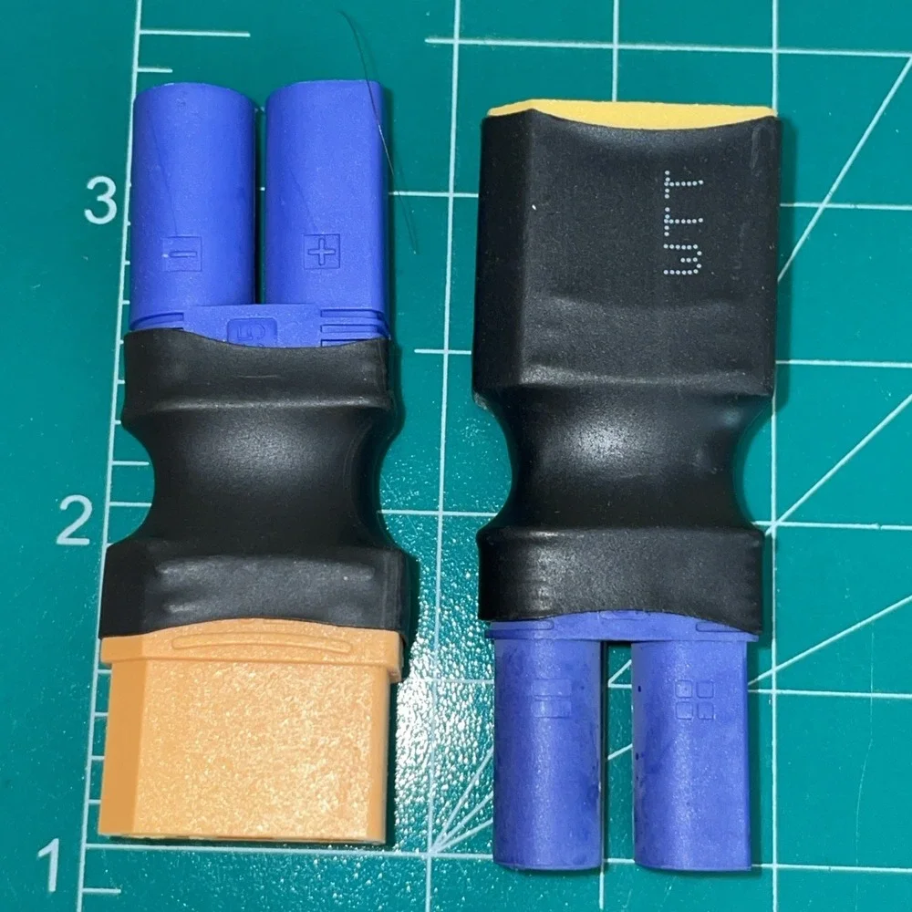 2pc‎ Male XT60 to EC5 Female Adapter Connector for Lipo Battery Plugs RC Parts